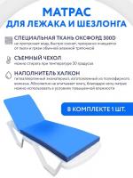 Матрас для лежака / шезлонга_55х180_MATRAS-BLUE