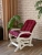 Подушка для кресла качалки, матрас для кресла Everena Home 110*50_bordo