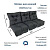 Матрас для качелей 160х60 Everena Outdoor swing tafting 1.6 oxford graphit
